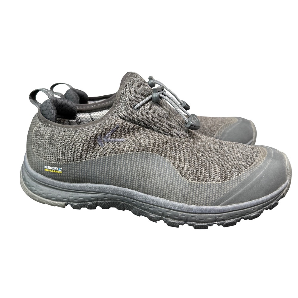 Keen Terradora Ethos Hiking Shoes Womens 9.5 Gray Waterproof Bungee 1019598